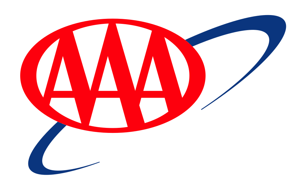 AAA American Automobile Association red and blue logo